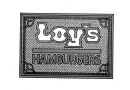 LOY'S HAMBURGERS trademark