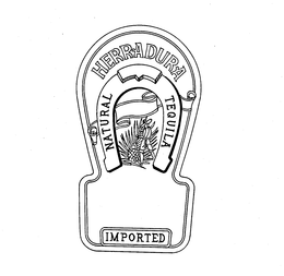HERRADURA NATURAL TEQUILA IMPORTED trademark