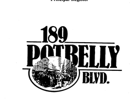 189 POTBELLY BLVD. trademark