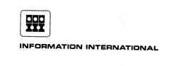 INFORMATIONAL INTERNATIONAL trademark