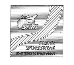 SAM ACTIVE SPORTSWEAR SOMETHING TO SPOUT ABOUT trademark