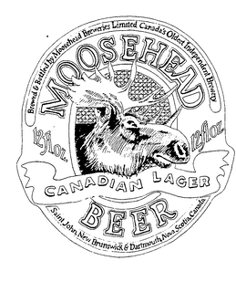 MOOSEHEAD BEER CANADIAN LAGER trademark