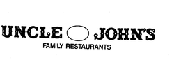 UNCLE JOHN'S FAMILY RESTAURANTS trademark