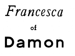 FRANCESCA OF DAMON trademark