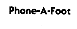 PHONE-A-FOOT trademark