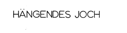 HANGENDES JOCH trademark