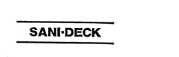 SANI-DECK trademark