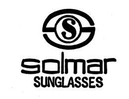 S SOLMAR SUNGLASSES trademark