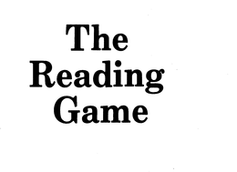 THE READING GAME trademark