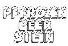 F.F.FROZEN BEER STEIN trademark