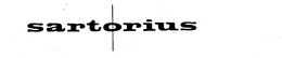 SARTORIUS trademark