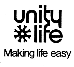 UNITY LIFE MAKING LIFE EASY trademark