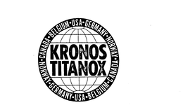 KRONOS TITANOX CANADA BELGIUM USA GERMANY NORWAY trademark
