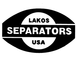 LAKOS SEPARATORS USA trademark