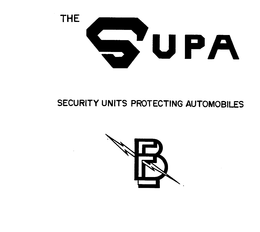 THE SUPA SECURITY UNITS PROTECTING AUTOMOBILES BF trademark