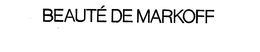BEAUTE DE MARKOFF trademark
