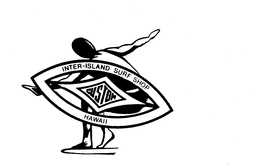 CUSTOM INTER-ISLAND SURF SHOP HAWAII trademark