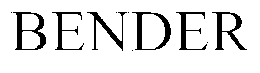 BENDER trademark