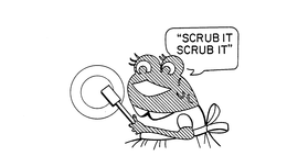 "SCRUB IT SCRUB IT" trademark