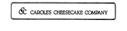 CCC CAROLE'S CHEESECAKE COMPANY trademark