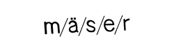 M/A/S/E/R trademark