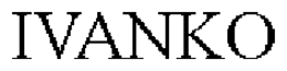 IVANKO trademark