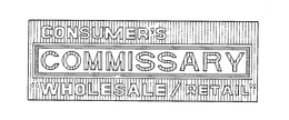 CONSUMER'S COMMISSARY "WHOLESALE/RETAIL" trademark