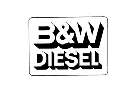 B&W DIESEL trademark
