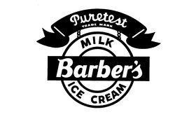 BARBER'S PURE TEST MILK ICE CREAM trademark