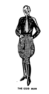 THE IZOD MAN trademark