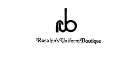 RUB ROSALYN'S UNIFORM BOUTIQUE trademark