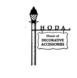 HODA HOUSE OF DECORATIVE ACCESSORIES trademark