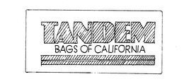 TANDEM BAGS OF CALIFORNIA trademark