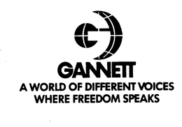 GANNETT A WORLD OF DIFFERENT VOICES WHERE FREEDOM SPEARS trademark