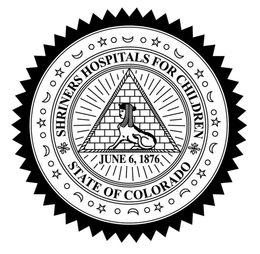 SHRINERS HOSPITALS FOR CHILDREN NORTH AMERICA STATE OF COLORADO JUNE 6,1876 trademark