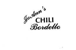 JOANN'S CHILI BORDELLO trademark