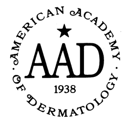 AAD AMERICAN ACADEMY OF DERMATOLOGY 1938 AAD trademark