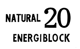 NATURAL 20 ENERGIBLOCK trademark