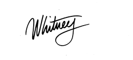 WHITNEY trademark