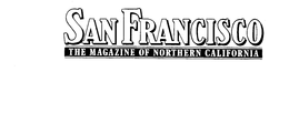SAN FRANCISCO THE MAGAZINE OF NORTHERN CALIFORNIA trademark