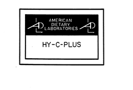 AMERICAN DIETARY LABORATORIES HY-C-PLUS ADL trademark