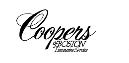 COOPERS OF BOSTON LIMOUSINE SERVICE trademark