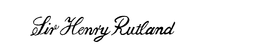 SIR HENRY RUTLAND trademark