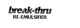 BREAK-THRU RE-EMULSIFIER trademark
