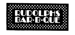 RUDOLPHS BAR. B. QUE trademark