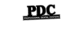 PROFESSIONAL DENTAL CENTERS PDC trademark