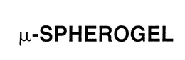 µ-SPHEROGEL trademark