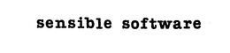 SENSIBLE SOFTWARE trademark