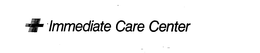 IMMEDIATE CARE CENTER trademark