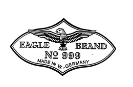 EAGLE BRAND NO 999 MADE IN W.-GERMANY trademark